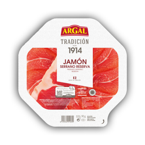 Jambon serrano tranches 90gr